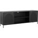 Aziza 72 inch Black and Black Media Console and Cabinet